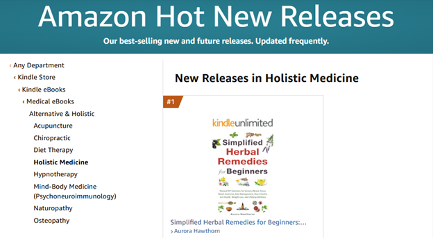 BSR #1 in Holistic Medicine